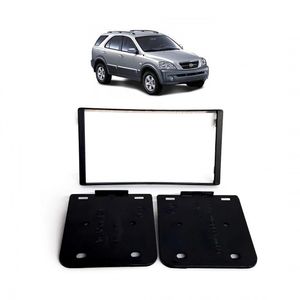 Moldura 2 Din Preto Sportage 2010 2011 2012 2013 2014 2015