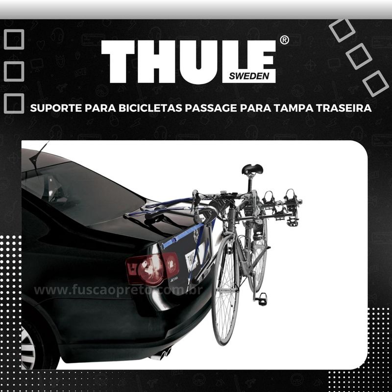 Suporte Bicicletas Porta Malas Thule Passage Tampa Traseira