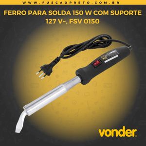Soldador Ferro Solda Para Estanho Em Fio Vonder 150 Watts