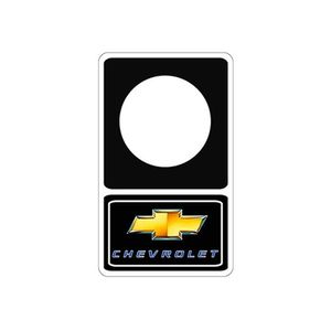 Emblema Gm Preotetor Fechadura Preto (preto C/ Dourado)