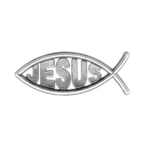 Emblema Universal Peixinho Com Jesus (cromado)