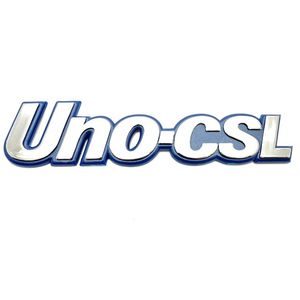 Emblema Uno Csl (fundo Azul - Cromado)
