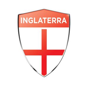 Emblema Escudo Da Inglaterra Com Moldura Cromada