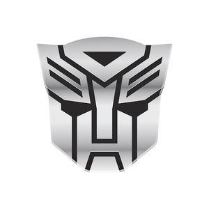 Escudo Transformers Cromado