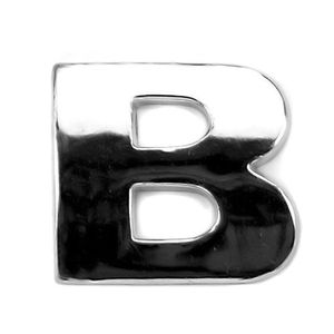 Emblema Letra B Cromado