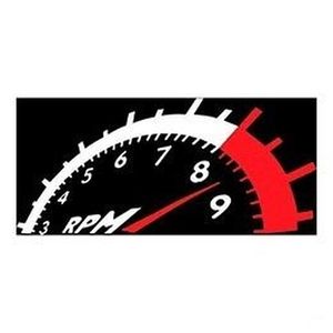 Emblema Universal Rpm Branco/vermelho