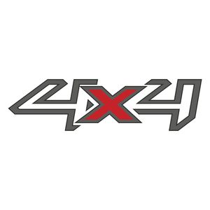Emblema Ford 4x4 Preto / Ranger 2013/...