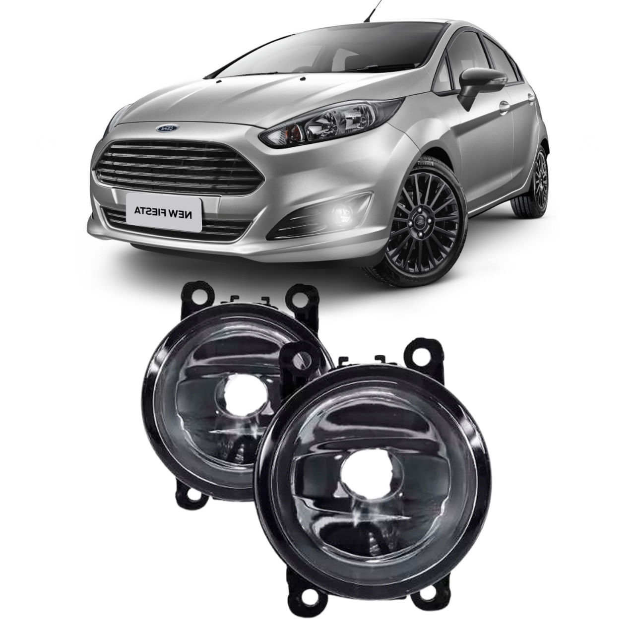 Farol Milha Fiesta 2013 2014 2015 2016 2017 2018 2019 Par - Fuscão Preto
