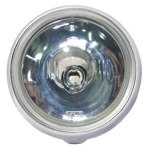 Farol Milha Pinicao Carcaca Cromada Lente Cristal 180mm