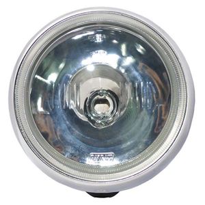 Farol Milha Pinicao Carcaca Preta  Lente Cristal 180mm