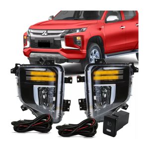 Kit Farol Milha L200 2021 2022 2013 Led Drl