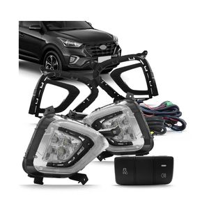 Kit Farol Milha Creta 2020 E 2021 03 Funcoes Drl Led E Pisca