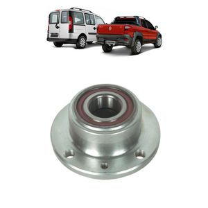 Cubo Roda Doblo 12/21 1.6/1.8/strada 13/21 1.6/1.8 8/16v/fiorino Nova 14/21 1.4 8v Com Rolamento Traseiro