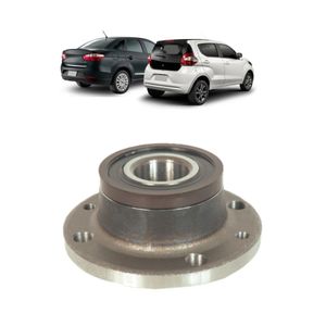 Cubo Roda Grand Siena/novo Uno/mobi 12/21 Com Abs Magnetico/com Rolamento Traseiro