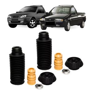 Kit Amortecedor Courier 97/14 Batente/coifa/coxim/rolamento Dianteiro