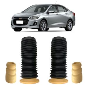 Kit Amortecedor Onix 20/22 Batente Coifa Dianteiro Par