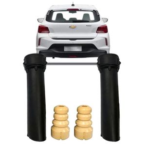 Kit Amortecedor Onix 20/22 Batente/coifa Traseiro Par
