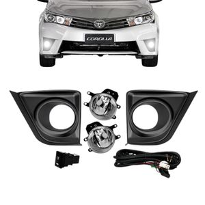 Kit Farol Milha Corolla 2015 2016 2017 Com Led