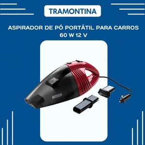 Aspirador De Po Portatil Para Carros Tramontina 60w 12v