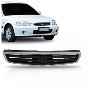 Grade Dianteira Principal Civic 1999 2000 Preto