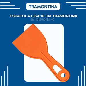 Espatula Lisa 10 Cm Tramontina Em Polipropileno Laranja