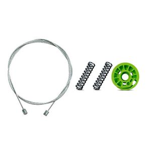 Kit Cabo Vidro Linea/punto 08/17 Dianteiro Sem Arraste