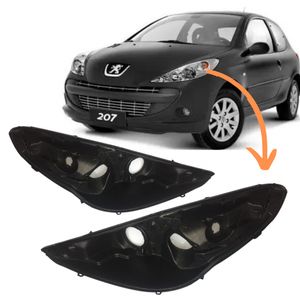 Carcaca Do Farol Peugeot 207 2007 2008 2009 2010 2011 A 2015