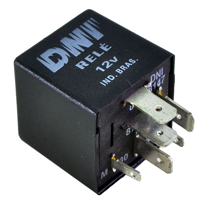 Rele Auxiliar Golf/a3 6 Terminais Dni 8147 - Fuscão Preto