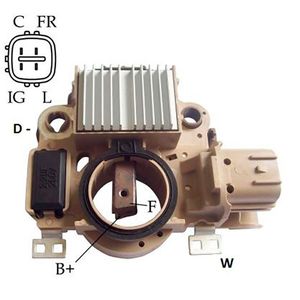 Regulador Voltagem Fit/civic 09/11 - Sistema Mitsubishi
