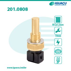 Sensor Temperatura Injecao Uno 1.6 8v/kadett/monza 92/95/omega 4.1