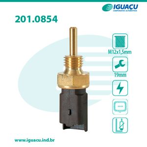 Sensor Temperatura Injecao Fiorino 1.4/mobi/500/linea/palio/siena/strada 12/17 8v/uno 11/17 Fire Evo/bravo/punto/grand Siena 1.4