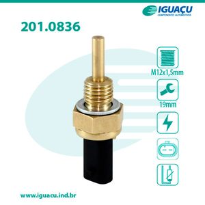 Sensor Temperatura Injecao Onix 1.0/1.4 8v/prisma 13/17/classic 16/17/cobalt/spin/montana 1.4