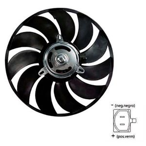 Motor Ventilador Radiador Fiesta 99/01/ka 99/13 Rocam Com Ar Sistema Valeo