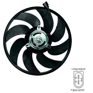 Motor Ventilador Radiador 206 05/06 Com Ar Sem Suporte