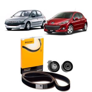 Kit Correia Dentada 206/207/307 00/ 1.6 16v/berlingo 00/ 1.6 16v/c3 03/ 1.6 16v/xsara 00/05 1.6 16v