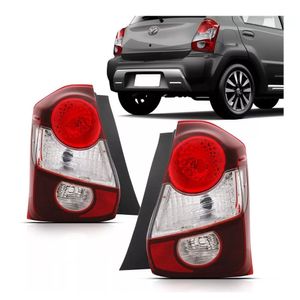 Lanterna Traseira Etios Hatch 2012 A 2016 Bicolor Re Cristal