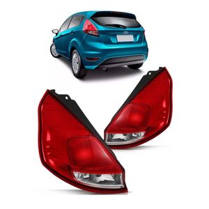 Lanterna Traseira Fiesta New Hatch 2013 A 2017 Lisa Bicolor