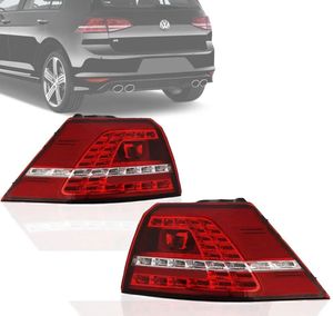 Lanterna Traseira Golf 2014 A 2018 Bicolor Canto Com Led