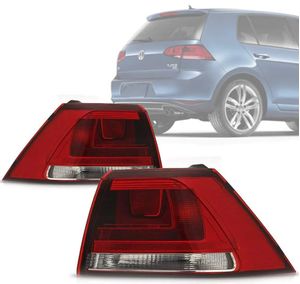Lanterna Traseira Golf 2014 A 2018 Bicolor Canto Sem Led