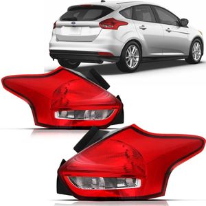 Lanterna Traseira Focus Hatch 2016 2017 2018 Com Led Bicolor