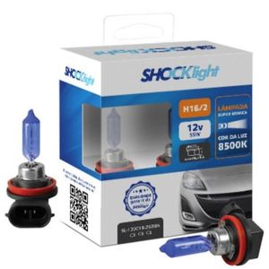 Par De Lampadas Super Brancas H16 55w 8500k