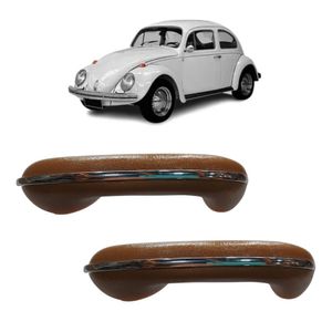 Puxador Porta Descansa Braço Fusca 1960 A 1973 Caramelo Par