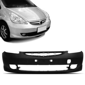 Parachoque Dianteiro Fit 2006 2007 2008 Preto Liso