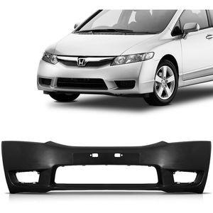 Parachoque Dianteiro Civic 2009 2010 2011 Com Ressalto Placa