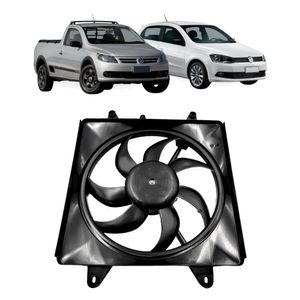 Motor Ventilador Radiador Gol/saveiro 08/12 G5 1.0/1.6/voyage 08/ G5 1.0/1.6/fox 07/ 1.0/1.6/golf/polo 08/12 1.6 Sem Ar
