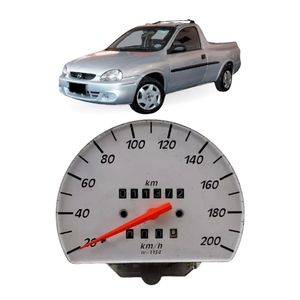 Velocímetro Fundo Branco Corsa Pick Up 94 95 96 97 98 99 A 2002