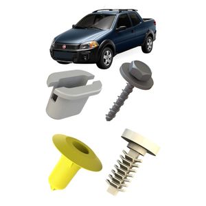 Kit Fixacao Moldura Paralama Strada 2013 A 2020