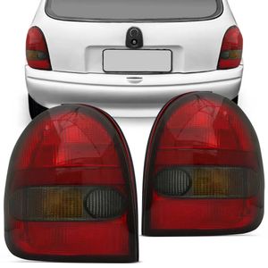 Lanterna Traseira Corsa 2 Portas 1994 A 1999 Tricolor Fume