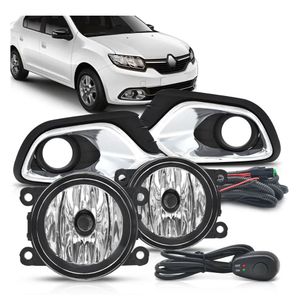 Kit Farol Milha Logan 2015 2016 2017 2018