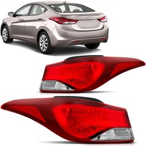 Lanterna Traseira Elantra 2014 2015 2016 Canto Bicolor